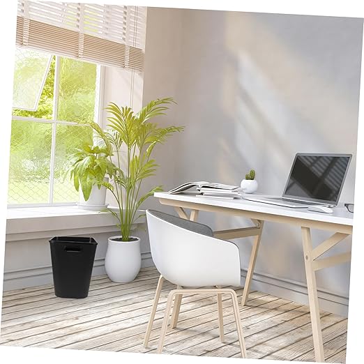 Creative Large Plastic Trash Can for Home Versatile Wastebasket for Bathroom Kitchen Bedroom and Living Room Clean Design for College and Beyond
