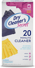 Woolite At-Home Dry Cleaner Dry Cleaning Cloths and Stain Removal Easy to Use Safe on Wool Cashmere and Designer Jeans Fresh Scent 6 Cloths