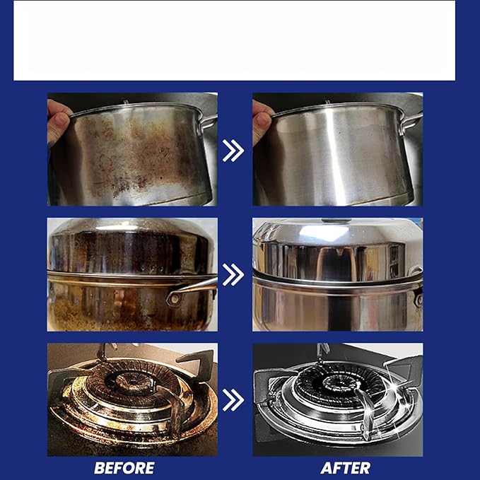 Multi-Purpose Powerful Cleaner for Kitchen260g Coconut Oil Kitchen Cleaning &amp Polishing PasteCleaning Paste MultipurposeStainless Steel Cookware Scratch Remover Metal Polish