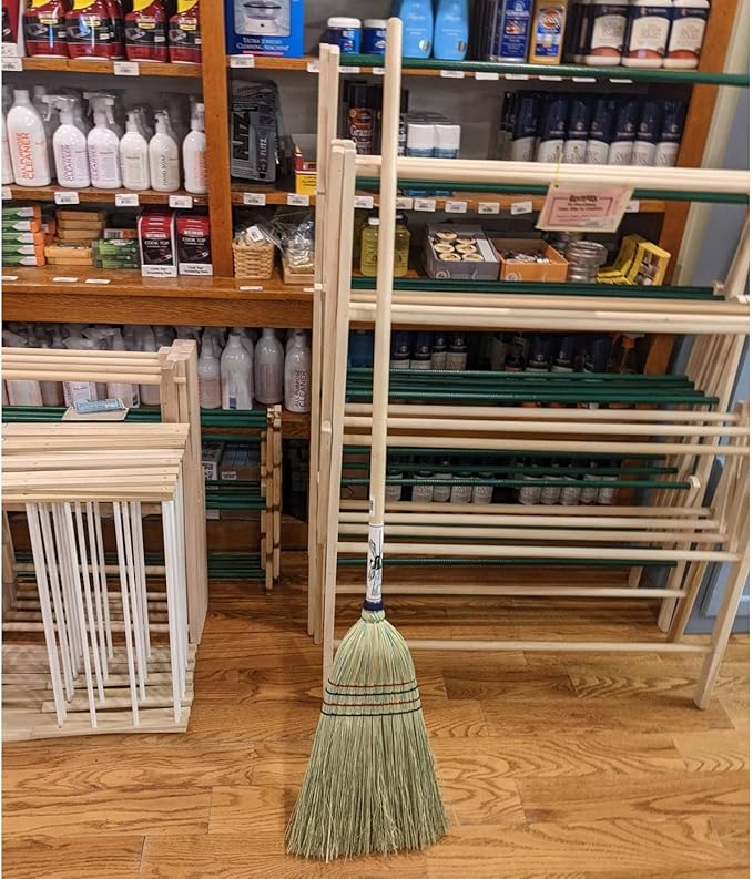 Lehman's Authentic Corn House Brooms Handcrafted Traditional Brooms for Sweeping Cleaning and Dusting Durable Made in The USA 55 inch