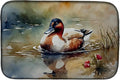 Caroline's Treasures DAC3197DDM Canvasback Dish Drying Mat Absorbent Dish Drying Mat Pad for Kitchen Counter Dish Drainer Mat for Countertop 14 x 21 Multicolor