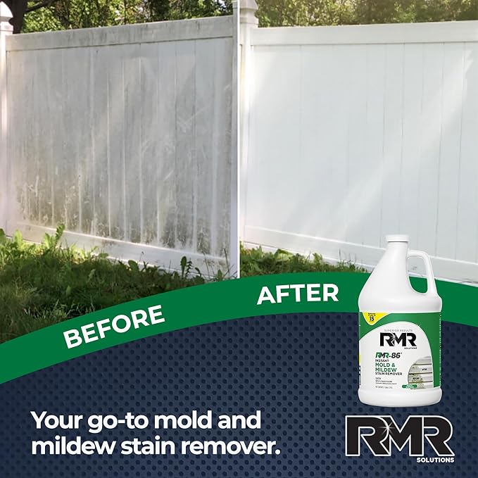 RMR-86 Instant Mold and Mildew Stain Remover Spray - Scrub Free Formula 4 Pack - 1 Gallon