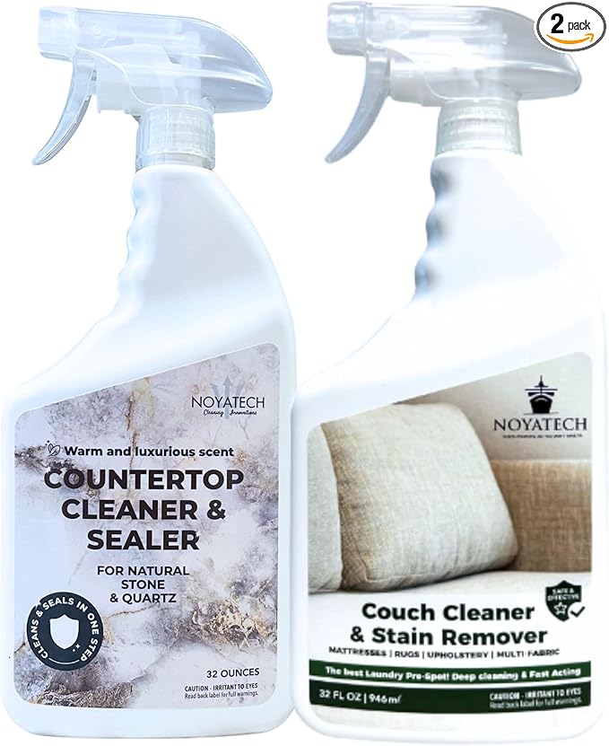 Couch Cleaner and Stain Remover Spray – Professional Strength Multi-Surface Fabric and Upholstery Cleaner – Pet-Safe Non-Toxic Quick-Drying for Couches Sofas &amp Car Interiors