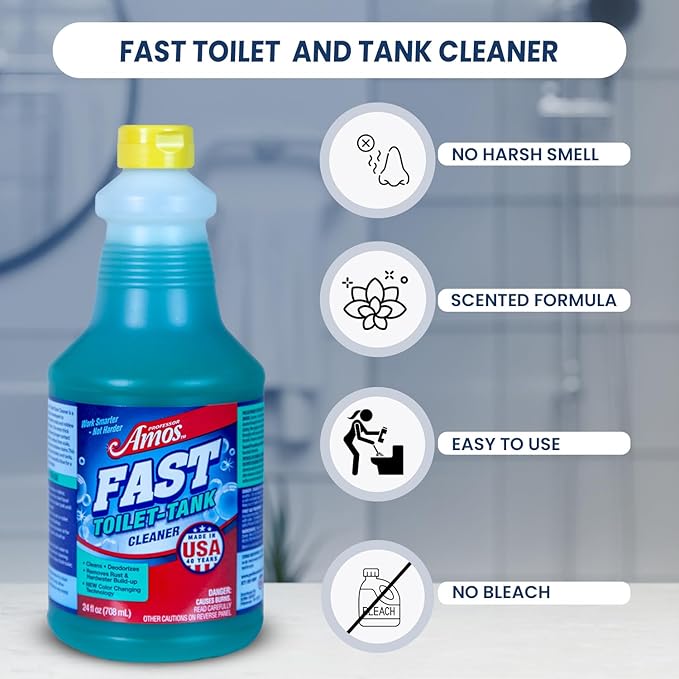 Professor Amos' Fast Toilet &amp Tank Cleaner 24 Applications