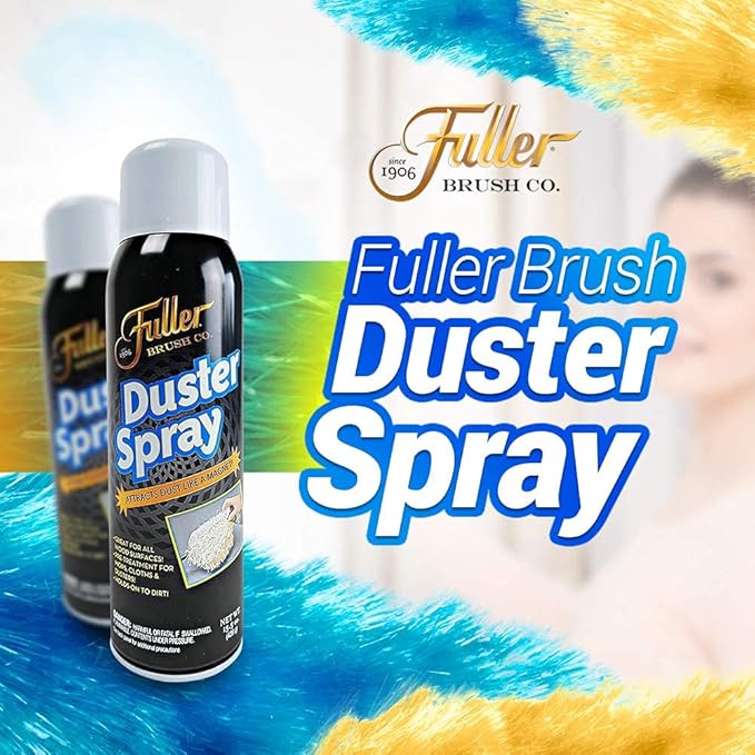 Fuller Brush Duster Spray ? 15.5 oz Multi Surface Dust Removing Sprayer - Safe Household Cleaning for Floors Furniture Blinds &amp Car Interiors (Pack of 6)