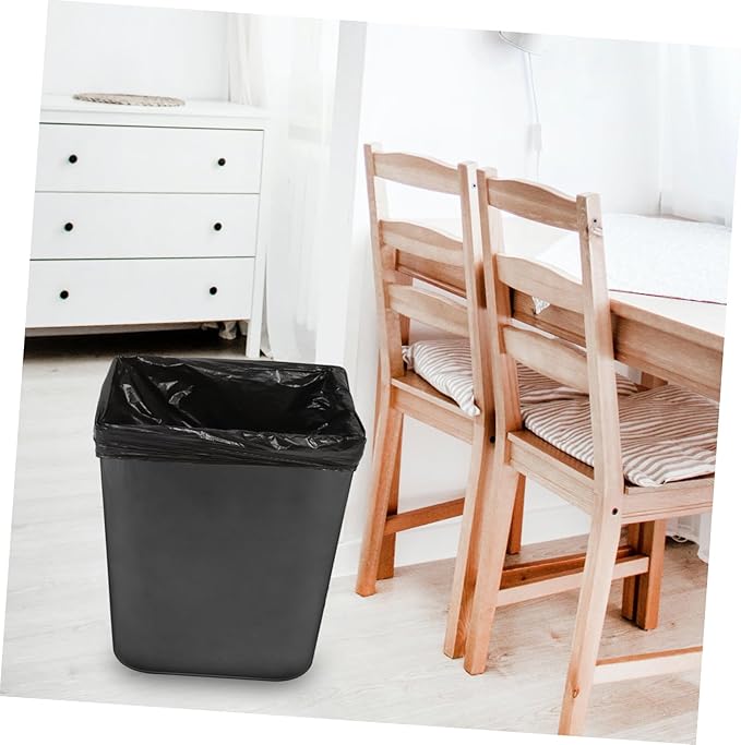 25pcs Thickened Hdpe Trash Bags Large Capacity Leak-resistant Garbage Bags for Kitchen Bathroom Office Waste Disposal