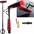Telescopic Window Cleaner Window Cleaning Pole Water Fed Telescopic Brush for Window Glass Wall Photovoltaic Panel Cleaning Trucks Windows10.8M/36FT