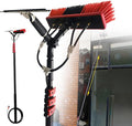 18FT-36FT Window Cleaning Pole Window Washing KitTelescopic Brush Extendable Cleaner Conservatory RoofCleaning Photovoltaic and Solar Panels