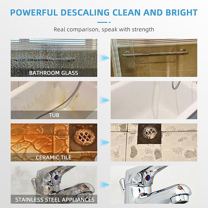 Foaming Shower Tub and Tile Cleaner Grout Cleaner Bathroom Cleaner Spray for Cleaning Glasses and Sinks Bathroom Foam Cleaner with Floral Scent 3PCS