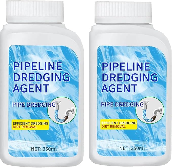 Pipeline Dredging Agent Powerful Pipe Dredging Agent Powder Drain Clog Remover Toilet Cleaner Sink and Drain Pipe Unclogging for Kitchen Toilet (2)