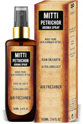 Essential Oil Room Spray Perfume For 24 Hours Freshness &amp Fragrance at Home/Spreading Positive Energy Best Air Freshener / 100ml (Mitti/Rain on Earth)