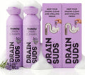 Foaming Drain Cleaner Sink Cleaner and Deodorizer Drain Clog Remover for Kitchen Sinks Bathrooms Shower Drains Tubs Washbasin Clogged Pipe Opener Lavender 2 Pack