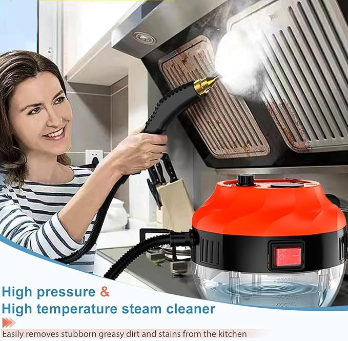 Steam Cleaner - Steamer for Cleaning Handheld Steam Cleaners for Home Use High Pressure Portable Steamer Cleaner for Car Detailing Kitchen Bathroom Grout and Tile