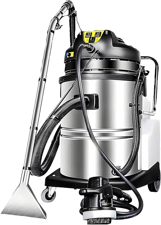 Commercial Carpet Cleaner 3 in 1 Multi-Purpose Floor Cleaning Machine Heavy Duty Extractor Vacuum Washing Machine Sofa Curtain Carpet Cleaning Machine 60L