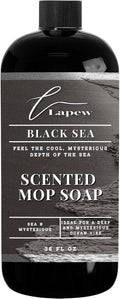 Lapew Black Sea Scented Mop Soap - Luxury Floor Cleaner Concentrate for Mopping Tile Laminate Vinyl &amp Hardwood | Streak-Free Low-Foam | 36 oz