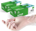 Clear Vinyl Disposable Gloves Food Safe Latex Free Powder Free for Cooking Cleaning Food Service GPVF or MPVF