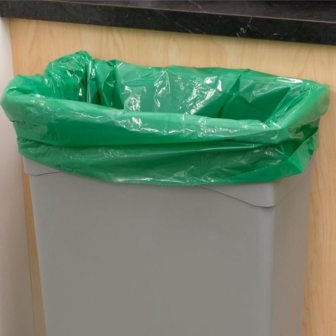 Recycled 1.25 Mil 38 X 58 Low Density Trash Can Liner/Bag - 100/Case 55 Gallon