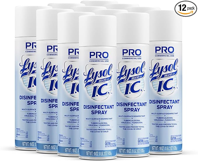 Lysol® I.C. Disinfectant Aerosol Spray 19 Oz Can Case Of 12