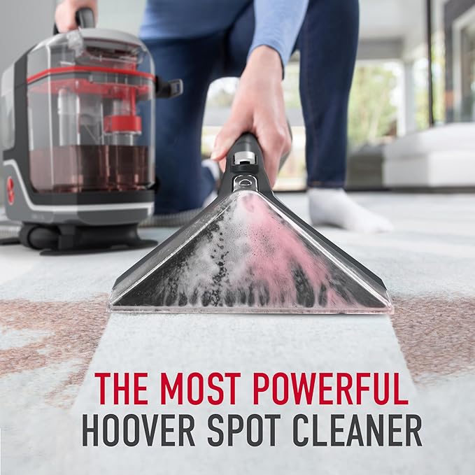 Hoover CleanSlate XL Deep Cleaning Carpet + Upholstery Spot Cleaner Machine with Specialized Tools Permanent Stain Remover Pair with Hoover Portable Spot Cleaner Solution