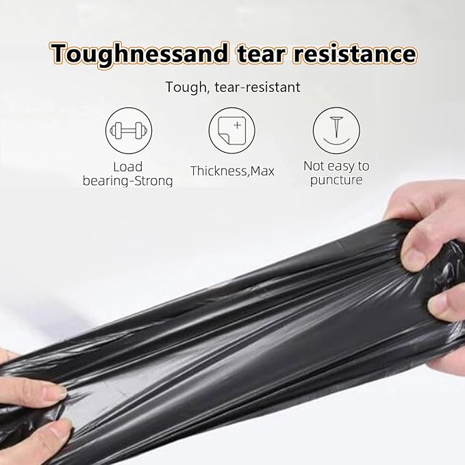 Coffee Knock Box Trash Bags for Commercial Floor Standing Thick Garbage Bag for Coffee ShopBarHomeOfficeKitchen50pcs/2 Roll