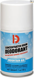 Big D 463 Metered Concentrated Room Deodorant Mountain Air Scent 7 oz Aerosol