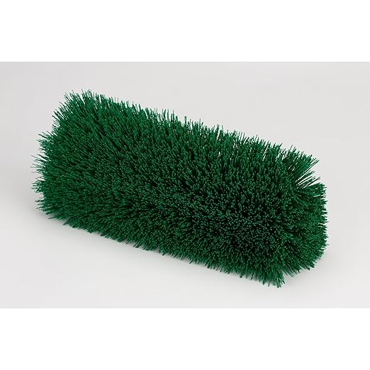 SPARTA Multi-Level Tile Scrub Brush 12 Wide Brush Head Heavy-Duty Tile Cleaning Brush with End Bristles for Commercial Tiles Tubs and Floor Plastic 12 Inches Green