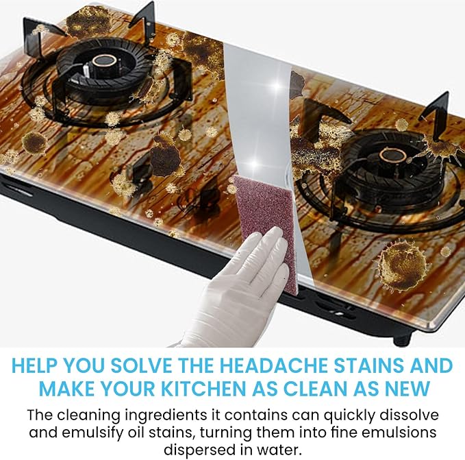 Kitchen Cleaning Powder - Removes Grease Rust &amp Dirt From Stove Hood Tiles &amp Sink(3PCS)