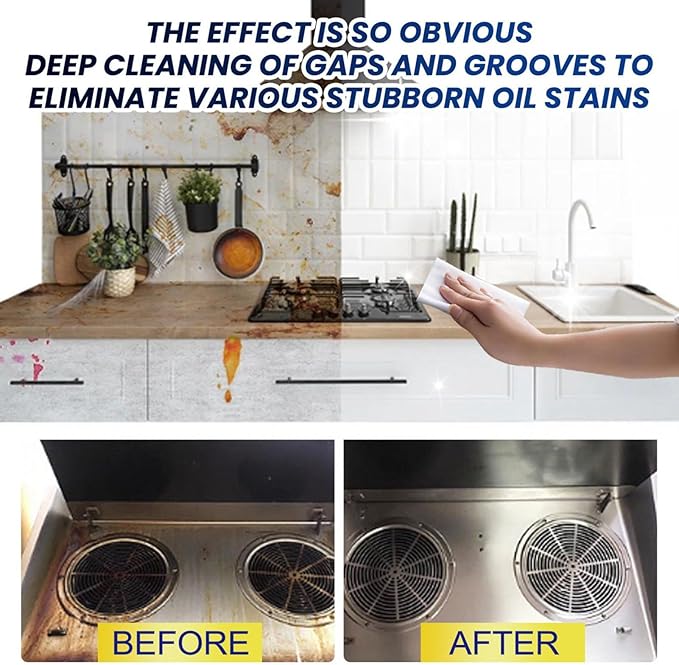 Yinhing Powerful All Purpose Degreasers Fast Acting Kitchen Cleaner Degreaser for Stubborn Grease Oil Removal Cookware Range Hoods Sinks Walls 3 Pack 260g