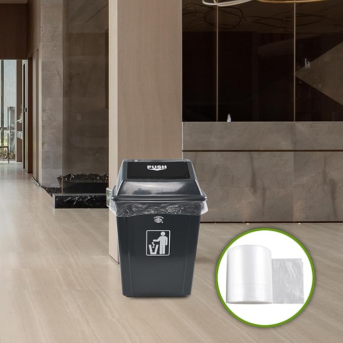 Pekky 18 Gallon Large Garbage Trash Bags Clear Yard Waste Bags 70 Counts