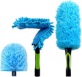 EVERSPROUT Duster 3-Pack | Hand-Packaged Cobweb Duster Microfiber Feather Duster Flexible Ceiling Fan Duster | Twists onto Standard 3/4 inch Threaded Poles (Pole Sold Separately)(Soft Bristles)