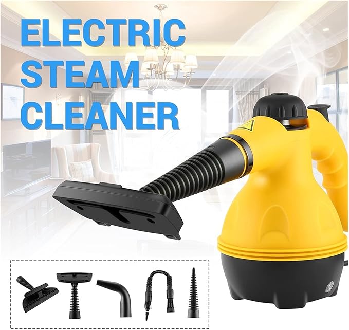 Multi Purpose Electric Steam Cleaner Portable Handheld Steamer Household Cleaner Attachments Kitchen Brush Tool Home Cleaner
