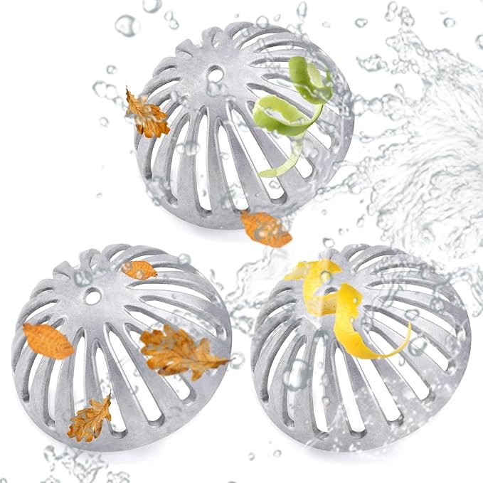 3 Pack Floor Sink Strainer Floor Drain Strainer Heavy Duty Aluminum Dome Sink Drain Strainer Floor Drain Cover for Kitchen Bar Outdoor Garden or Bath 5-1/4 Diameter x 2-1/4H