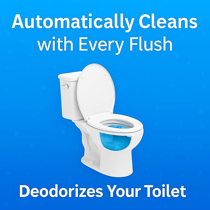 Automatic Toilet Bowl Cleaner Tablets Long-Lasting Blue Toilet Tank Freshener 30 Pack
