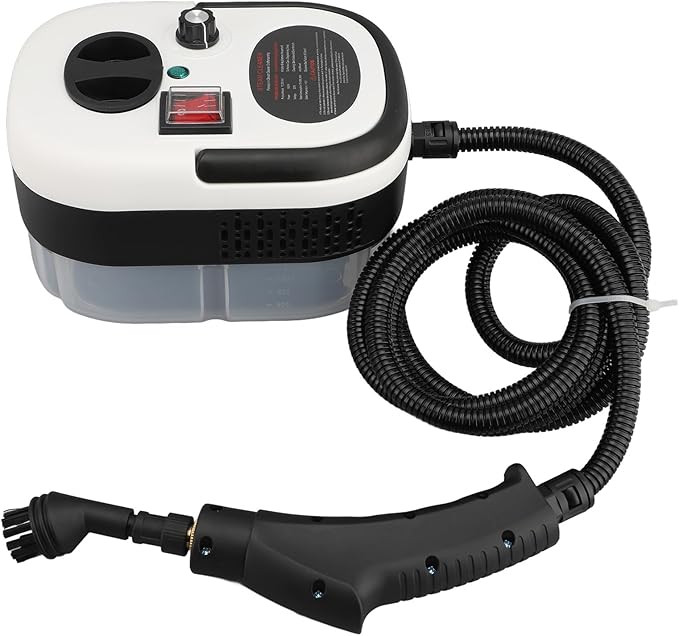 Pressurized Steam Cleaner 2500W 6 Gears Handheld Steam Cleaner High Pressure High Temperature Steam Cleaner with 1.2L Water for Range Hoods Kitchen Pots Refrigerators (US
