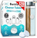 120 Pcs Water Bottle Cleaning Tablets Bottle Cleaning Tablets for Stainless Steel Water Bottles &amp Tumblers Bottle Cleaner tablets are ideal cleaner for all Water Bottles Removes Odor &amp Stai