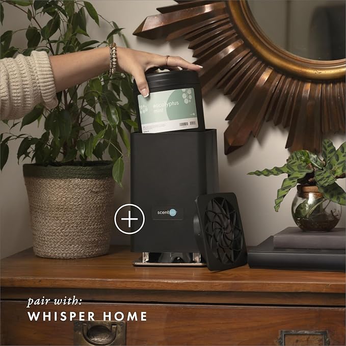 ScentAir Whisper Home Monthly Plug-in Refill Fragrance Cartridge for Home and Office Eucalyptus Mint