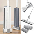 Hands Free Microfiber Flat Mop for Floor Cleaning 4 Reusable Washable Pads 61 Stainless Steel Handle Wet Dry Dust Mop for Hardwood Laminate Tile Floors