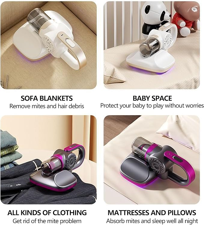 Home Cordless Vacuum Cleaner 8500Pa Vacuum Cleaners for Home 260ml Dust Cup Anti-Tangle Stick Vacuum Self-Standing 3 Modes Vacuum Cordless Rechargeable for Pet Hair/Carpet (Purple)