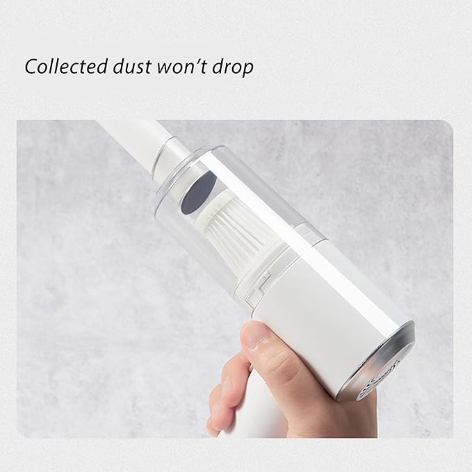 RQG Cordless Vacuum Cleaner Battery-Powered Suction Cleaning Tool for Home Car Portable 2 in 1 Blowing Cleaner with Nozzles for Carpet and Floor Pet Hair Cleaning