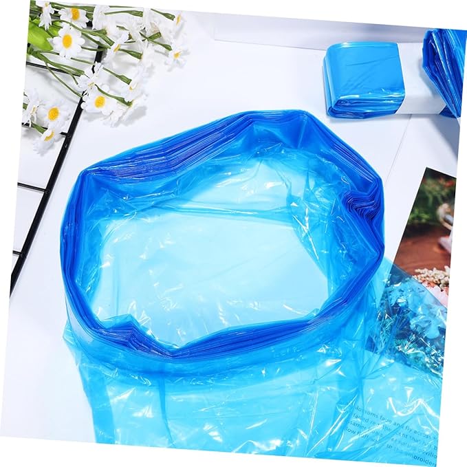 Thickened Pe Diaper Trash Bags 260mm X 7m Blue Disposable Odor-proof Garbage Bags for Diaper Pail Home and Outdoor Use 5 Rolls