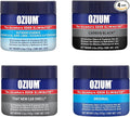 Ozium 4.5 Oz. Odor Eliminating Gel for Homes Cars Offices and More (Original + Carbon Black + Outdoor Essence + That New Car Smell) 4 Pack Variety