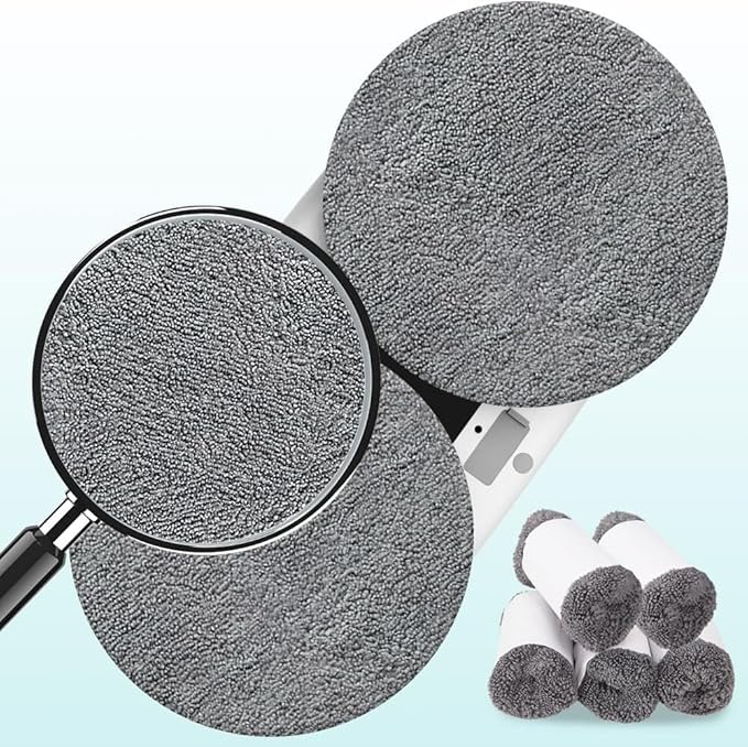 10 Pieces Microfiber Replacement Pads for X1 Window Cleaners Reusable Machine Washable