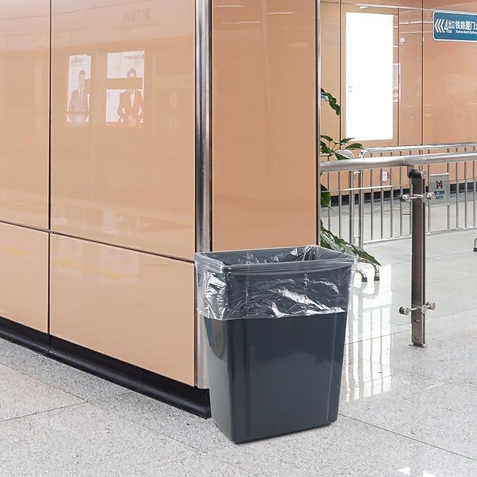 Asking 13 Gallon Kitchen Trash Can Liners 225 Counts Clear Garbage Bags for Kitchen
