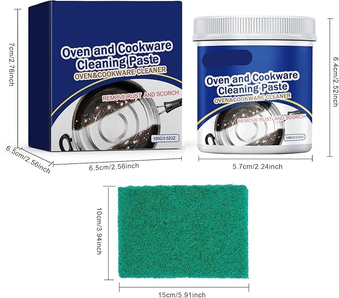Stainless Steel Cleaning Paste - Multipurpose Kitchenware Cleaner For Rust Removal Degreasing &amp Polishing(2PCS)