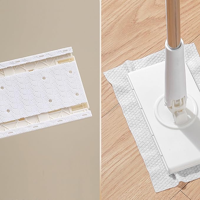 Swift Clean Mop – Microfiber Mop Flat Dust Mop Lightweight Floor Cleaning Towels | 18×6 in Size Lightweight Design Ergonomic Handle Reusable Washable Pads Ideal for Laminate Tile and Vinyl