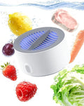 Fruit and Vegetable Washing Machine 3-Minute Clean Electrolysis Purifier Technology IPX7 Waterproof Magnetic Charging Portable Food Purifier for Veggies Seafood and Meat (1PCS)
