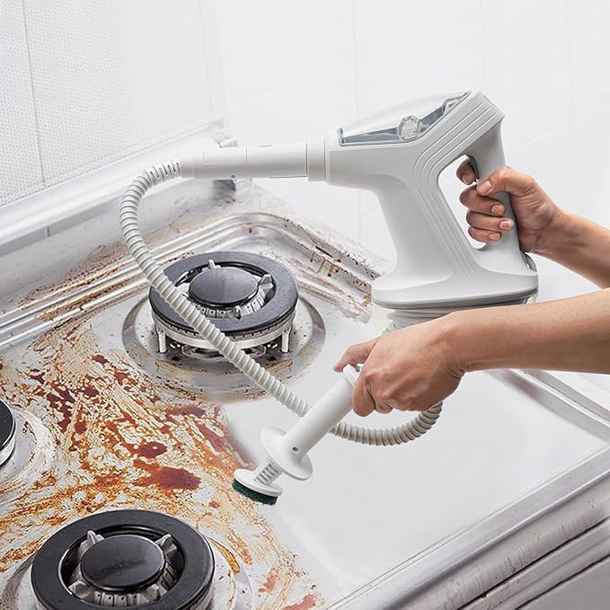 1300W High Temperature Handheld Steam Cleaner with Multi-purpose AccessoriesSteam Mop Cleaner Handheld Steamer for Laminate FloorTilesGroutWindowClothes and Carpets