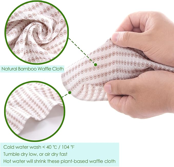 Kitchen Washcloths 12 Pack 10x14 Inch Small Dish Cloth for Washing Dishes Lint Free Fast Dry Reusable Cleaning Cloth Ultra Soft &amp Scratch Free Waffle Dish Rag Easy to Rinse Multicolor Dishclot
