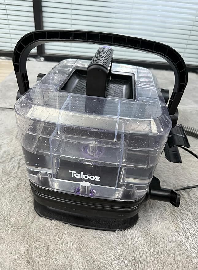 Electric Carpet Cleaner - 400W Powerful SuctionDeep Stain Removal Dual-Tank System (2L Clean/0.8L Dirty) Portable Deep Cleaner for Carpet Interiors-C10