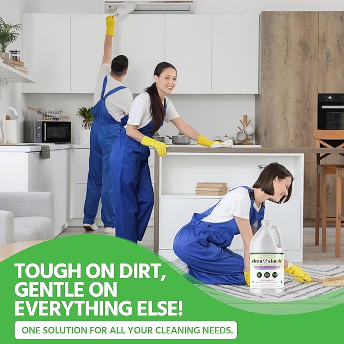 clean &amp simple™ SUPER CLEANER - Concentrated All-Purpose Multi-Surface Cleaner Non-Toxic Biodegradable